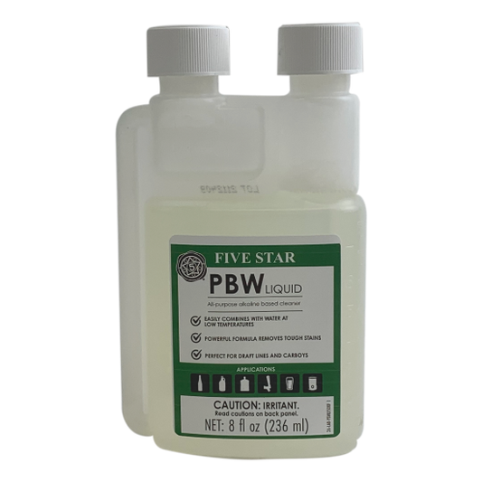 Liquid PBW (Powdered Brewers Wash) Cleaner (8 oz)