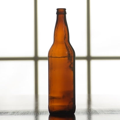 22 oz. empty glass beer bottles for bottling. 12 per case. 
