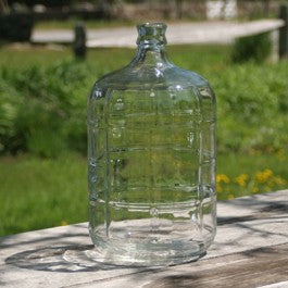 three gallon glass carboy (demijohn) made in Italy