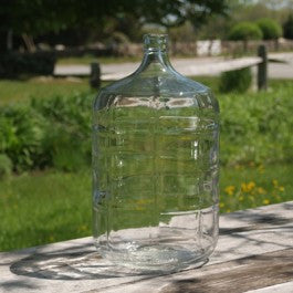 Five gallon glass carboy (demijohn) made in Italy
