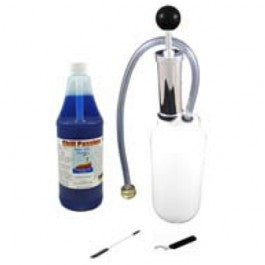 Complete hand pump cleaning kit with 32 oz cleaning liquid.