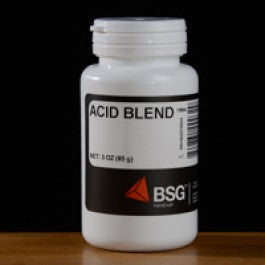 3 oz. acid blend composed of 45% malic, 45% citric and 10% tartaric.