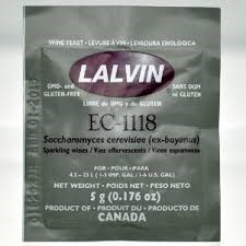 Lalvin EC-1118 Wine Yeast, 5 gm