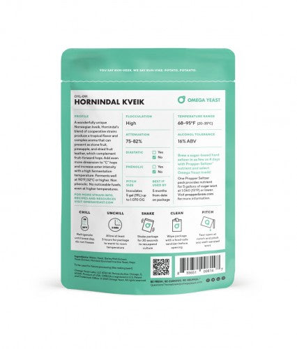 Omega Hornindal Kveik OYL-091 Liquid Yeast